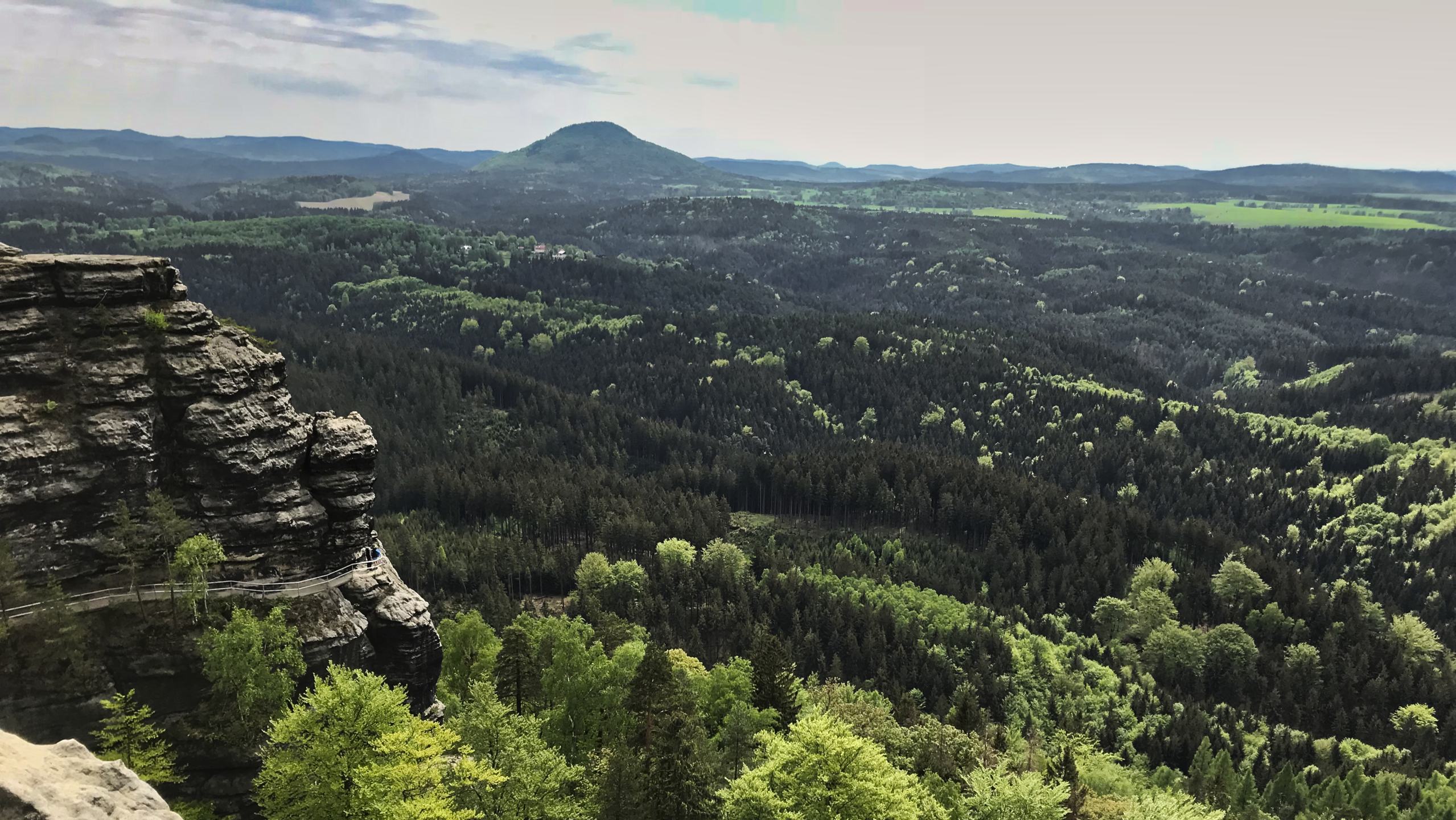 Blick auf die Sächsische Schweiz